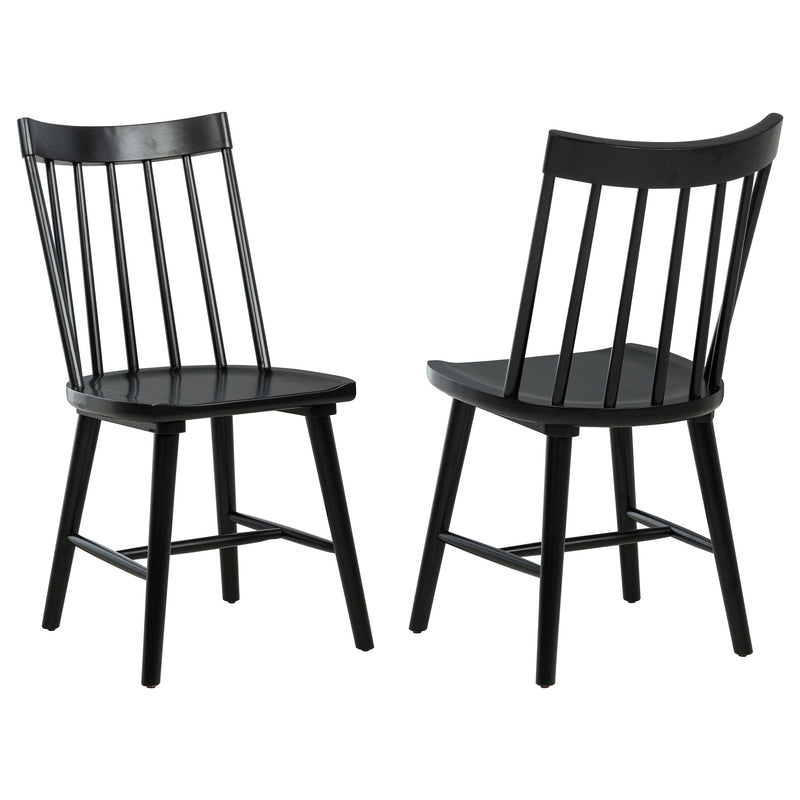 Middleton Solid Wood Dining Side Chair Black (Set of 2)