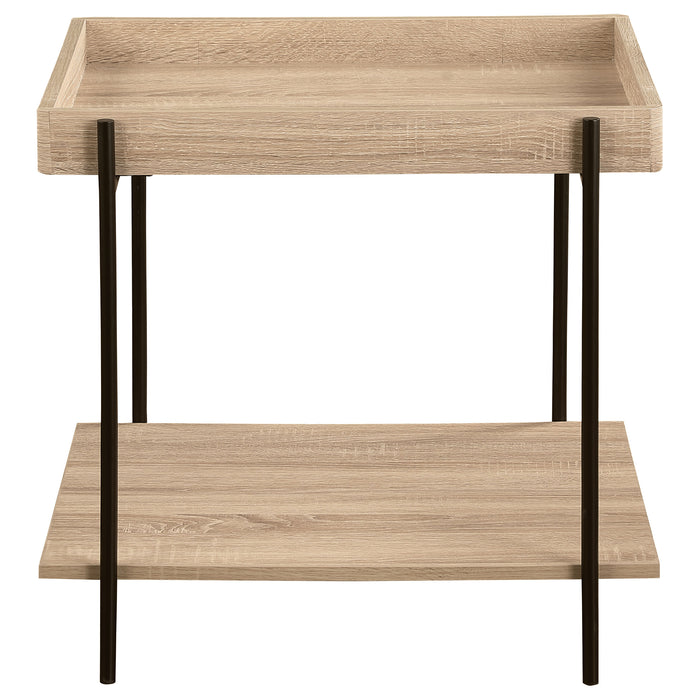 Fallon 2-piece Rectangular Coffee and End Table Set Natural