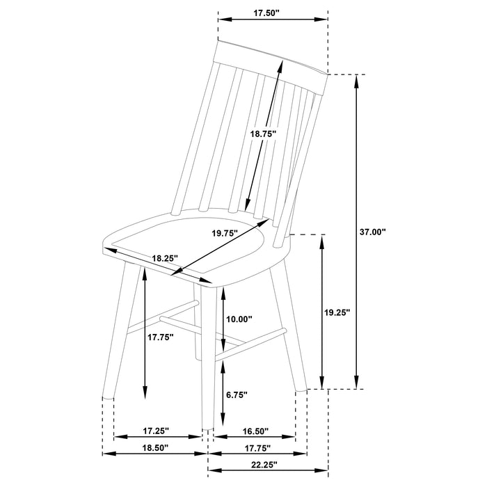 Middleton 9-piece Extension Leaf Dining Set Natural Brown