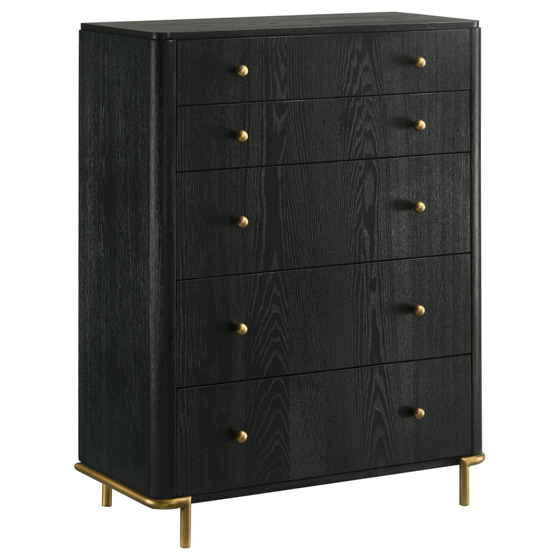 Arini 5-piece California King Bedroom Set Black and Natural