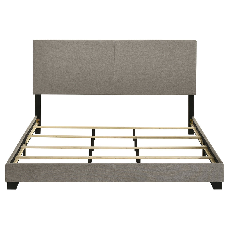 Dorian Fabric Upholstered California King Panel Bed Taupe