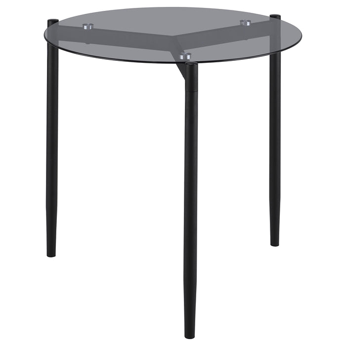 Rosalie 2-piece Round Coffee and End Table Set Grey