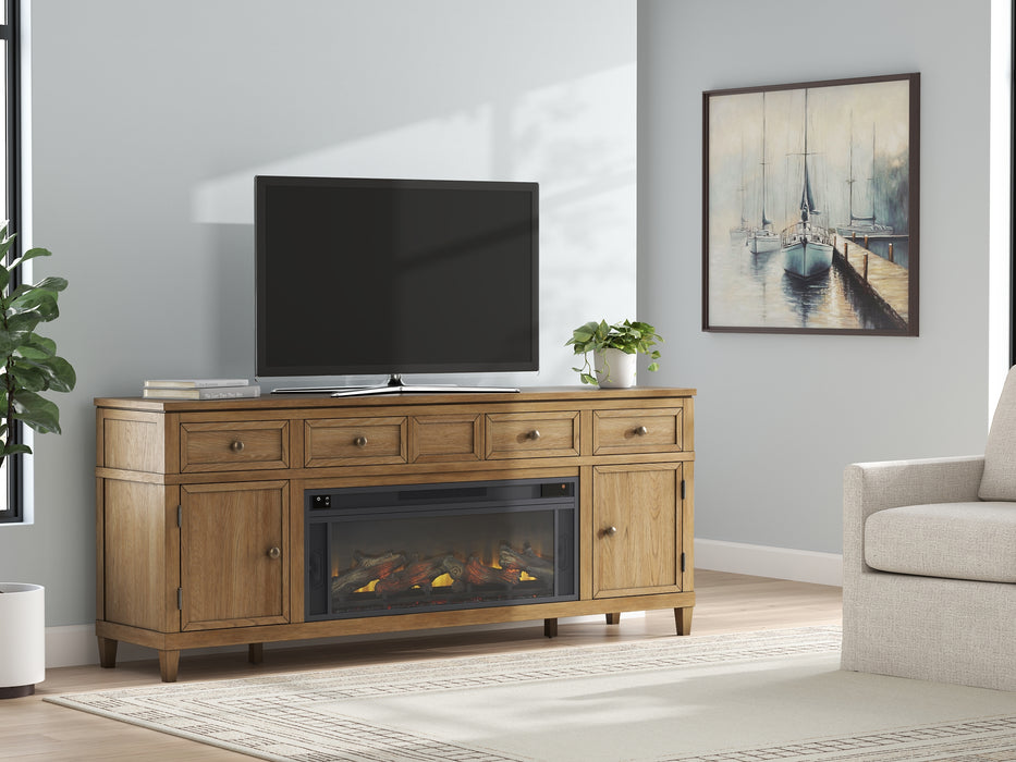 Sharlance 81" TV Stand with Electric Fireplace