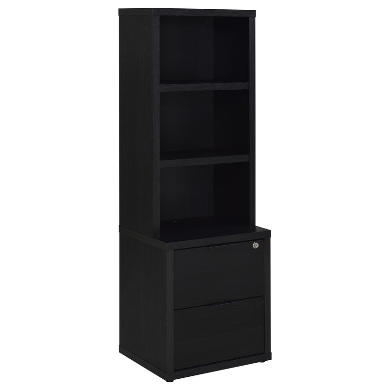 Westpark 3-piece Twin Bedroom Set Bookcase Headboard Black