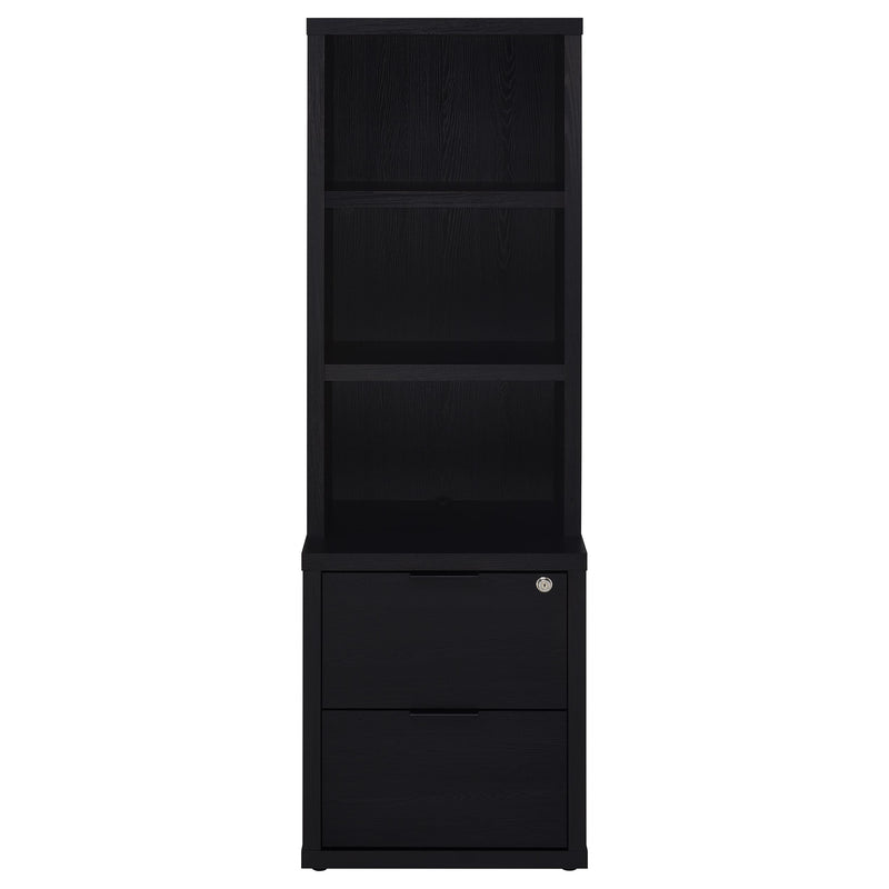 Westpark 3-piece Twin Bedroom Set Bookcase Headboard Black