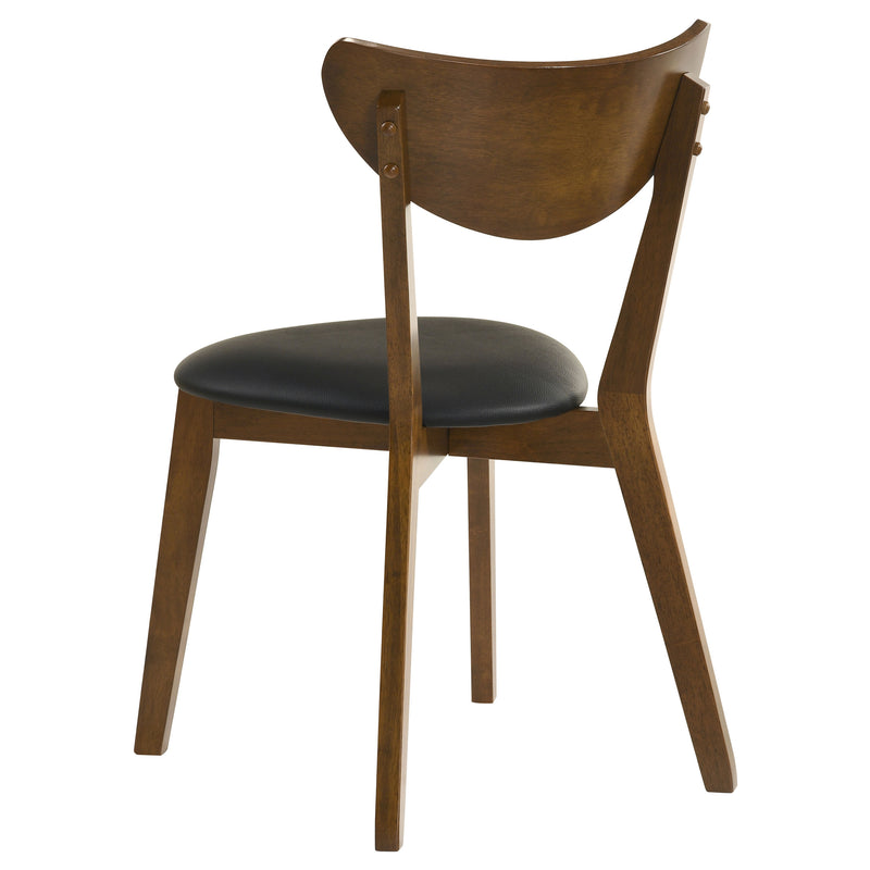 Jedda Wood Dining Side Chair Dark Walnut (Set of 2)