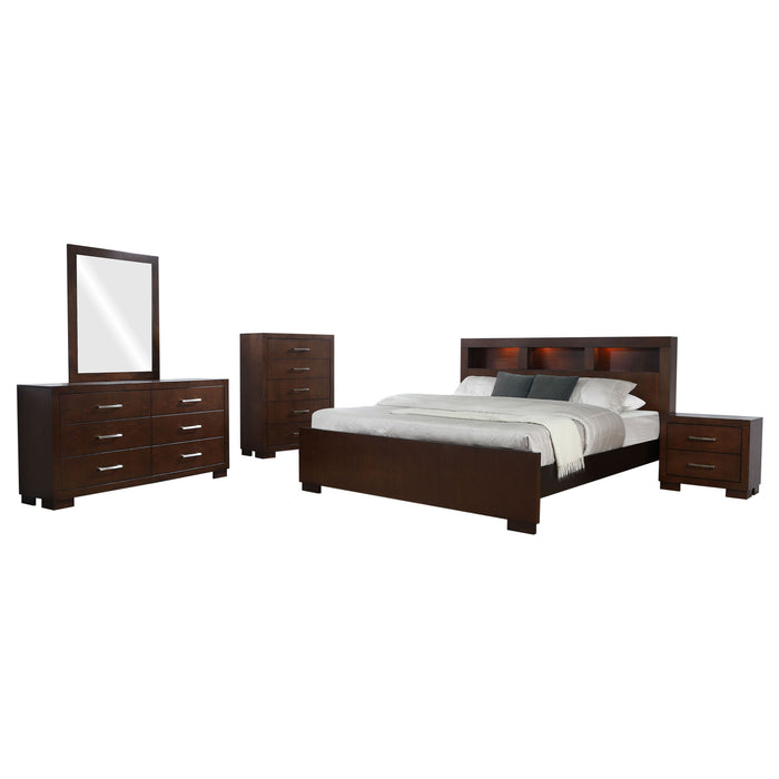 Jessica 5-piece California King Bedroom Set Cappuccino