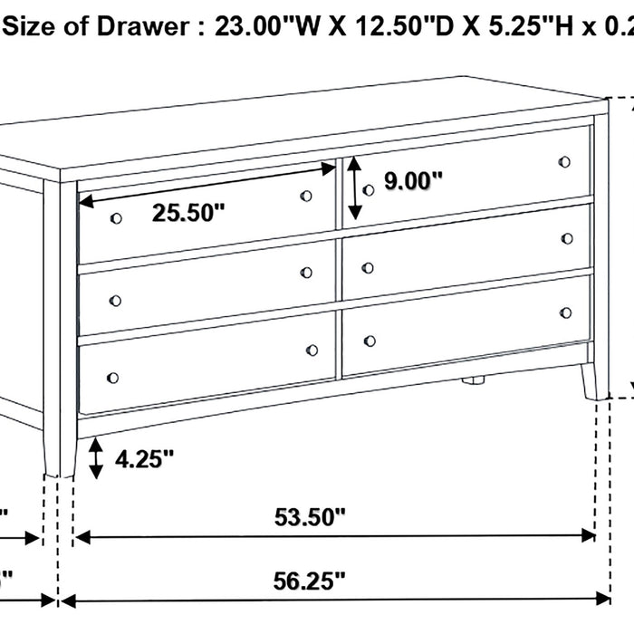 Carlton 4-piece Eastern King Bedroom Set Cappuccino