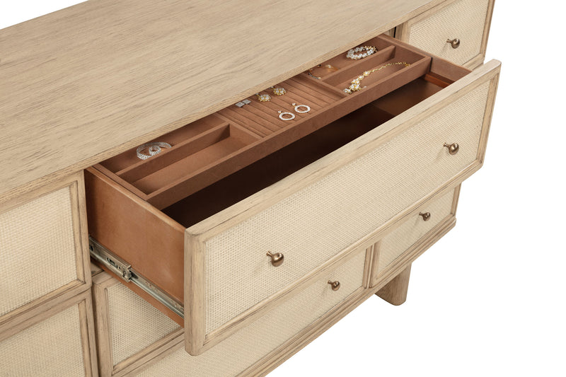 Kailani 4-piece California King Bedroom Set Beige Oak