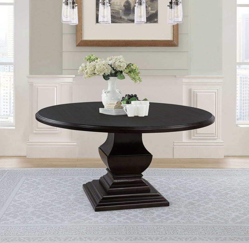 Twyla 60-inch Round Wood Dining Room Table Dark Cocoa