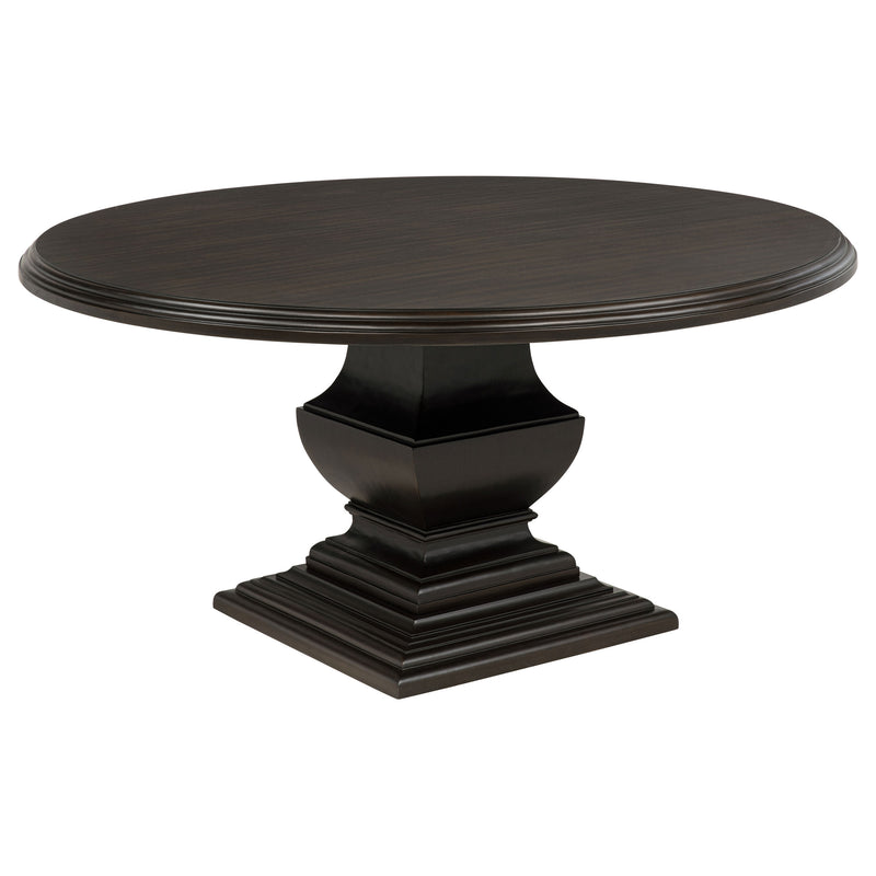 Twyla 60-inch Round Wood Dining Room Table Dark Cocoa