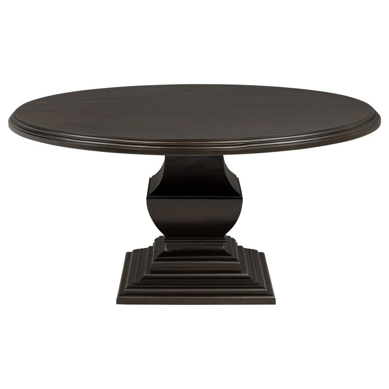 Twyla 7-piece Round Wood Dining Room Table Set Dark Cocoa