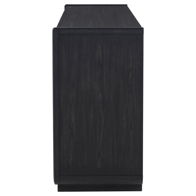 Leandro 2-drawer Dining Sideboard Server Burnished Black
