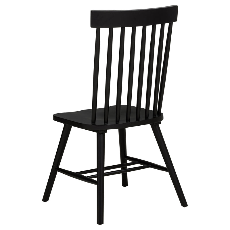 Andrews 5-piece Round Dining Table Set Light Ash and Black