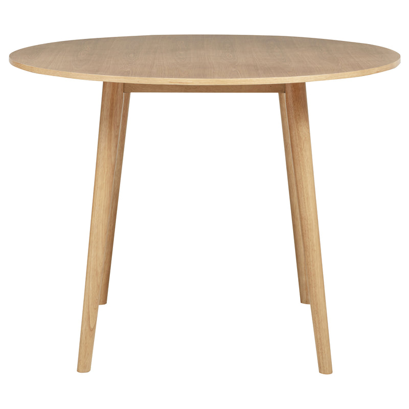 Andrews 5-piece Round Counter Dining Set Light Ash and White