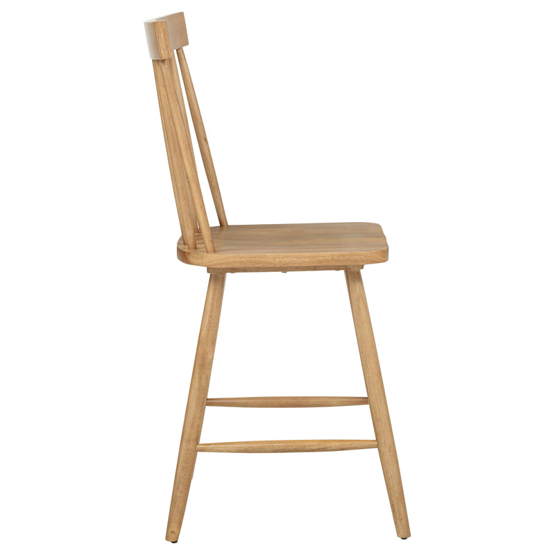 Andrews Windsor Counter Height Dining Side Chair Light Ash (Set of 2)