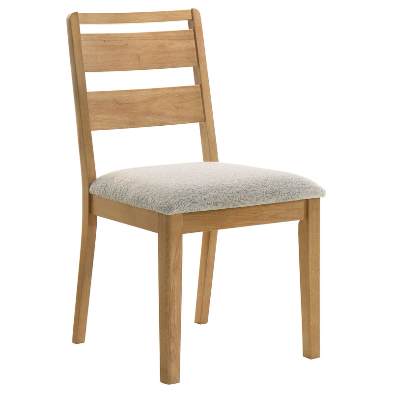 Duncan Ladder Back Dining Side Chair Washed Oak (Set of 2)