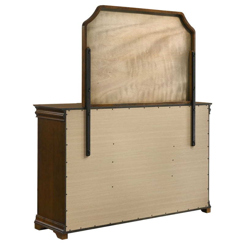 Garland 9-drawer Bedroom Dresser with Mirror Brown Cherry
