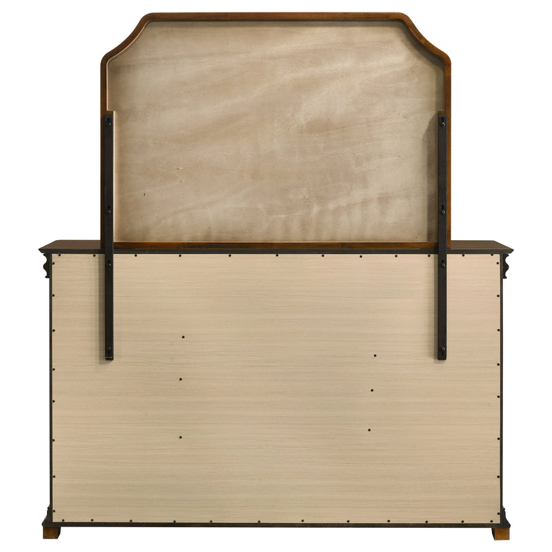 Garland 9-drawer Bedroom Dresser with Mirror Brown Cherry