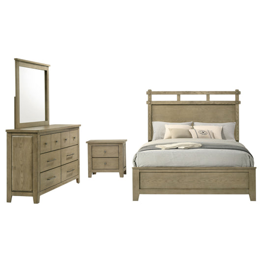 Hazlewood 4-piece Queen Bedroom Set Vineyard Oak