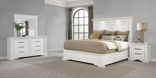 McKinney 4-piece Queen Bedroom Set Vintage White