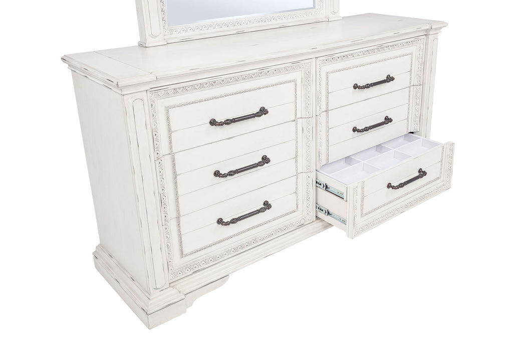 McKinney 4-piece Queen Bedroom Set Vintage White