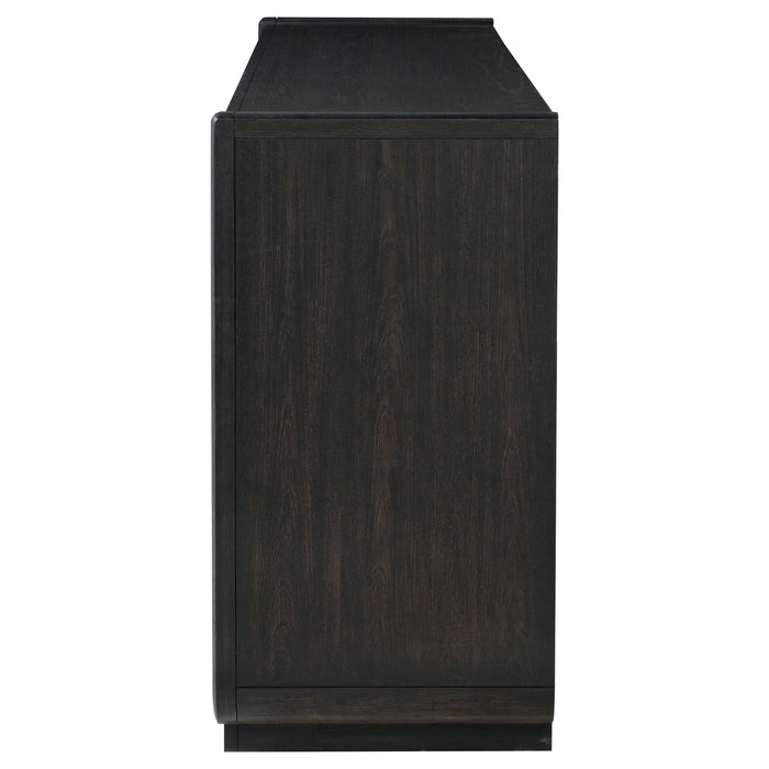 Leandro 8-drawer Bedroom Dresser Cabinet Burnished Black
