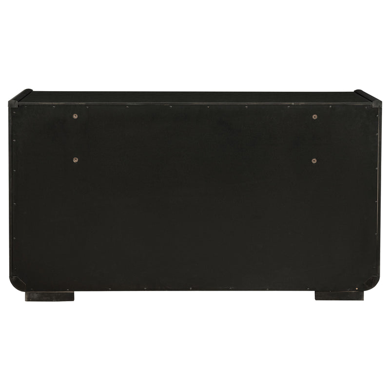 Leandro 8-drawer Bedroom Dresser Cabinet Burnished Black