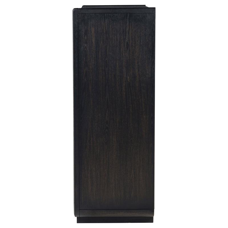 Leandro 5-drawer Bedroom Chest of Drawers Burnished Black