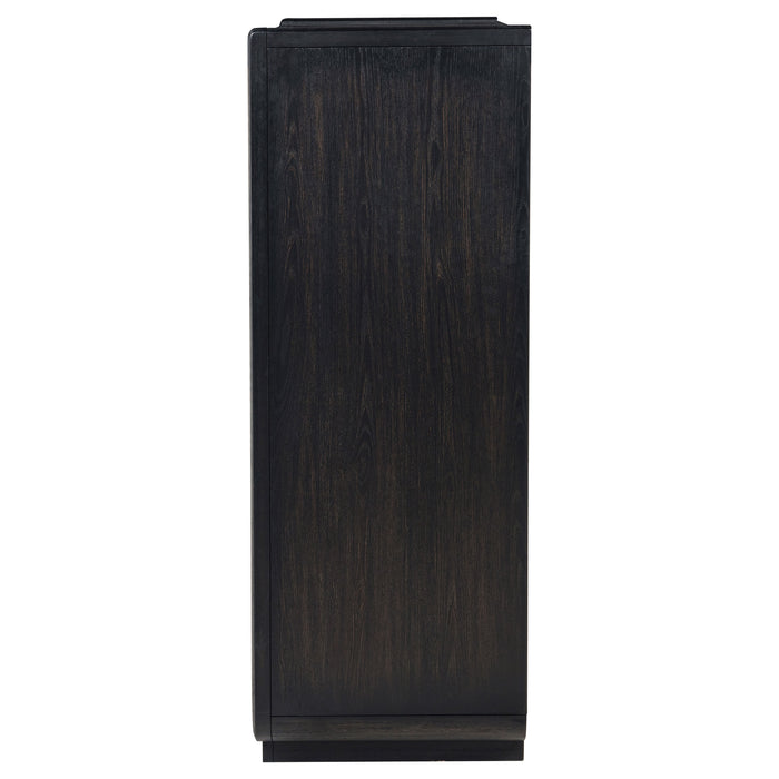 Leandro 5-drawer Bedroom Chest of Drawers Burnished Black