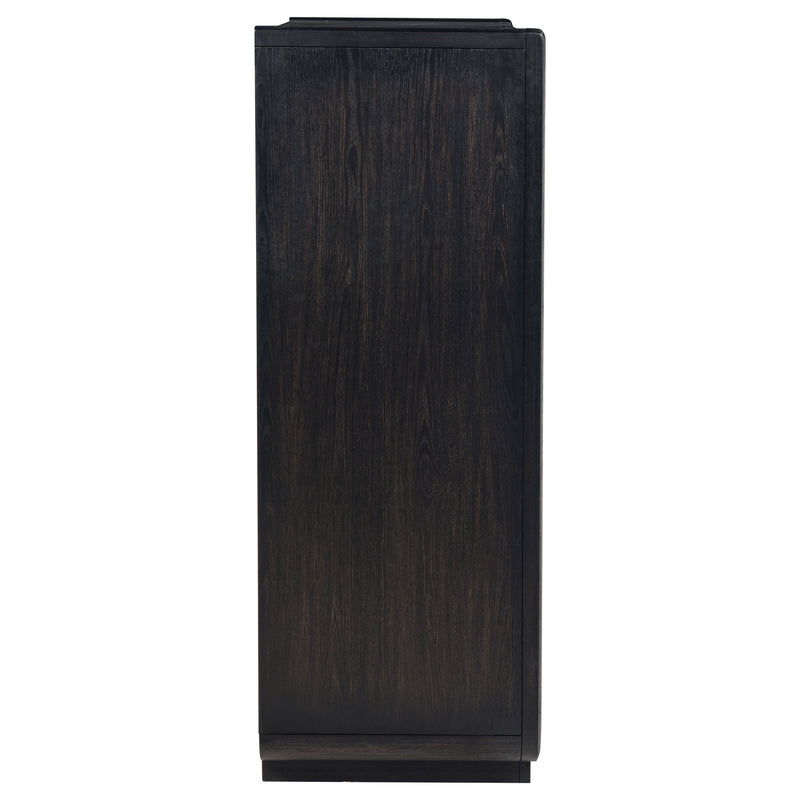 Leandro 5-drawer Bedroom Chest of Drawers Burnished Black