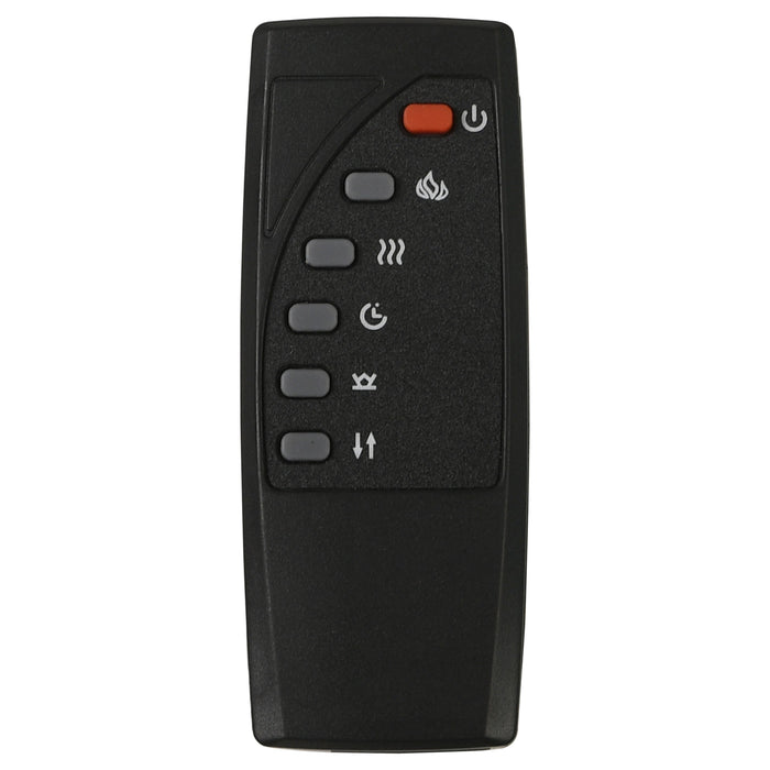 Lorient 8-drawer LED Flame Box Dresser and Mirror Ivory Camel