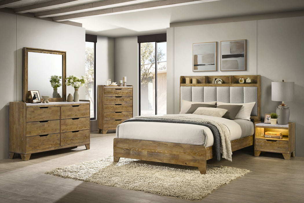 Henderson 5-drawer Bedroom Chest of Drawers Medium Oak