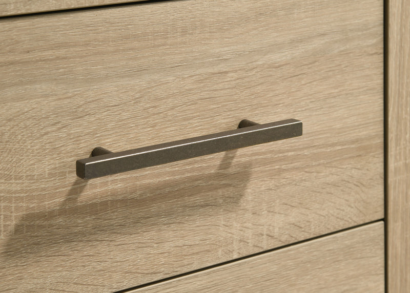 Arielle 2-Drawer Nightstand with Concealed Casters Light Oak