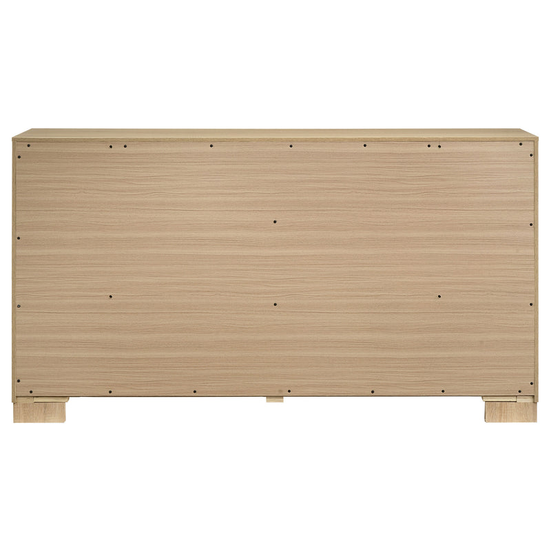 Arielle Bedroom Dresser with Mixed Hardware Light Oak