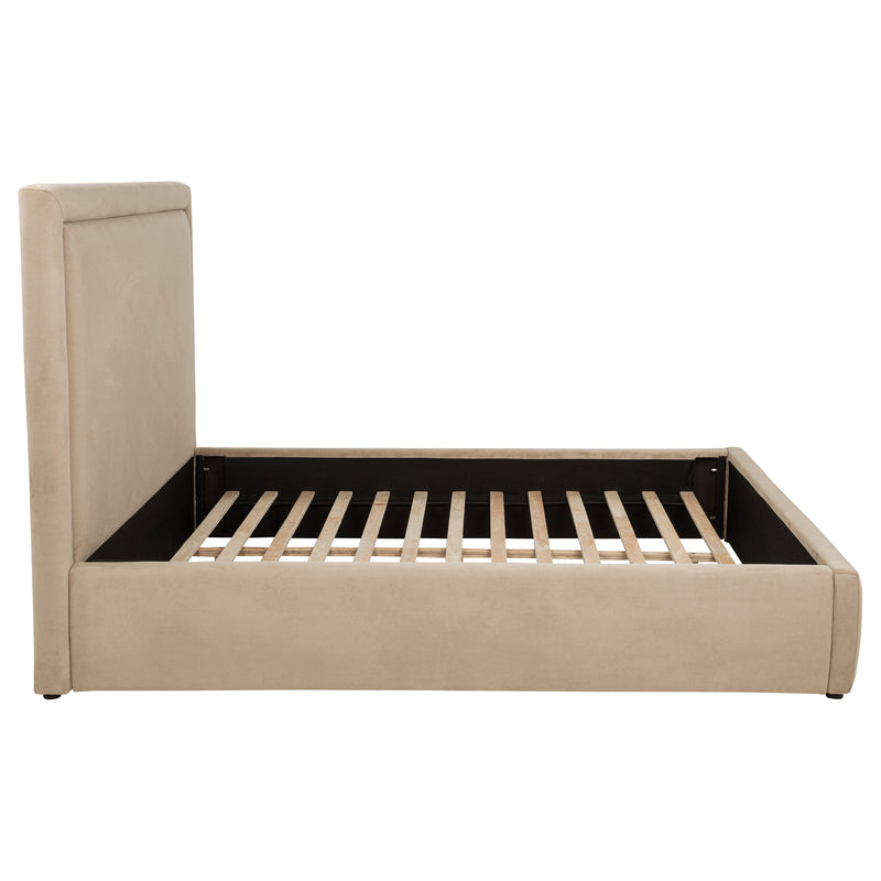 Lawson 54-inch Upholstered Full Platform Bed Light Saddle