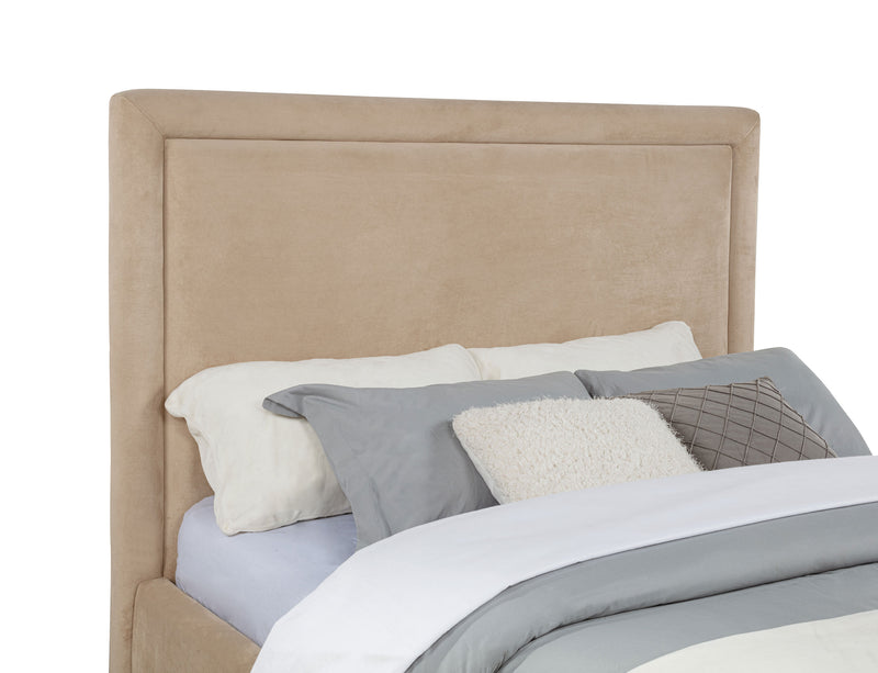Lawson 54-inch Upholstered Full Platform Bed Light Saddle