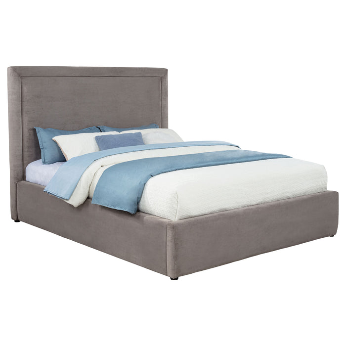 Lawson 54-inch Upholstered Eastern King Platform Bed Mushroom