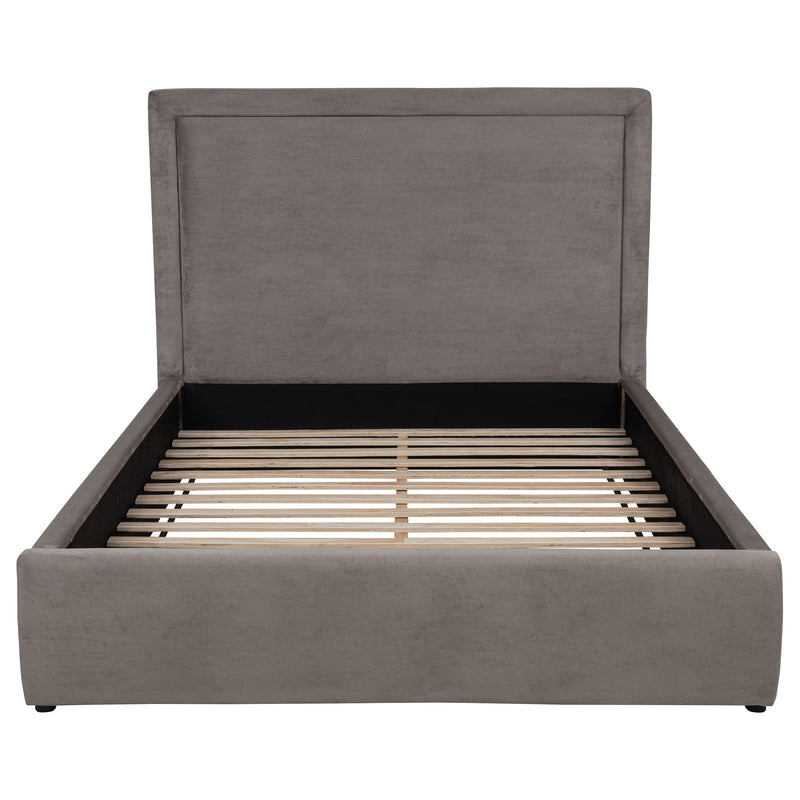 Lawson 54-inch Upholstered Eastern King Platform Bed Mushroom