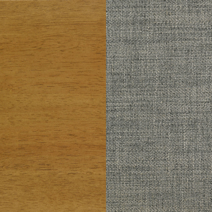 Mason 46-inch Full Panel Platform Bed Grey and Light Brown