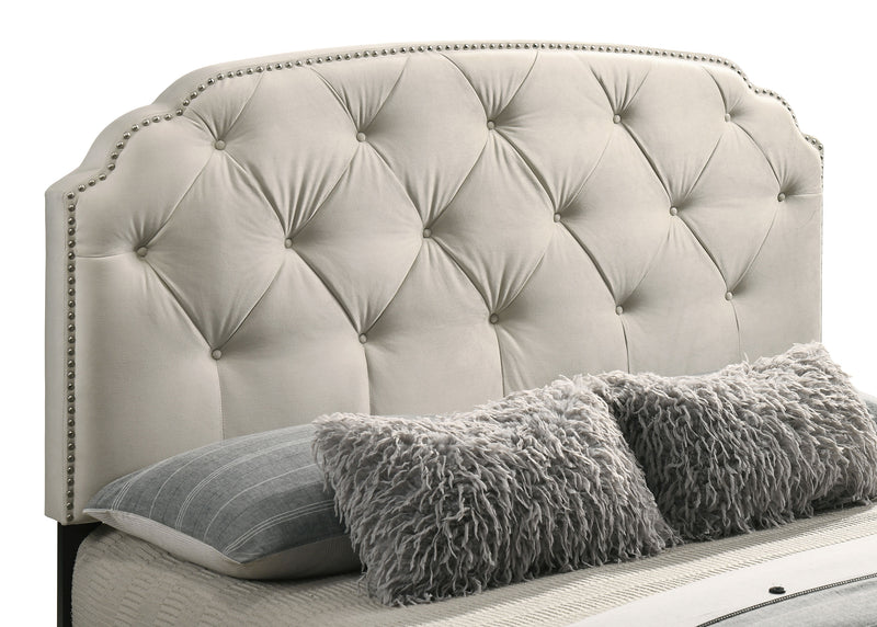 Marianna 4-drawer Upholstered Eastern King Storage Bed Cream