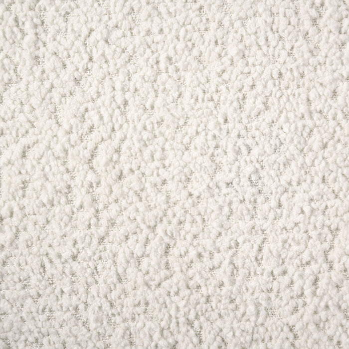 Dorset Fabric Upholstered Round Track Arm Accent Chair White