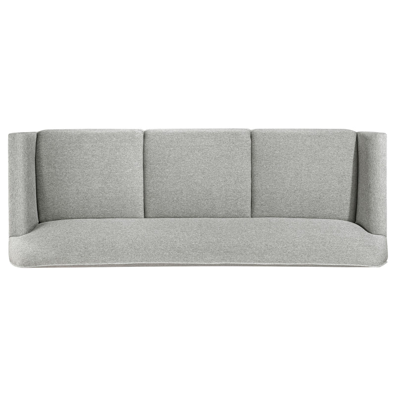 Vaughn 3-piece Fabric Upholstered Flared Arm Sofa Set Grey