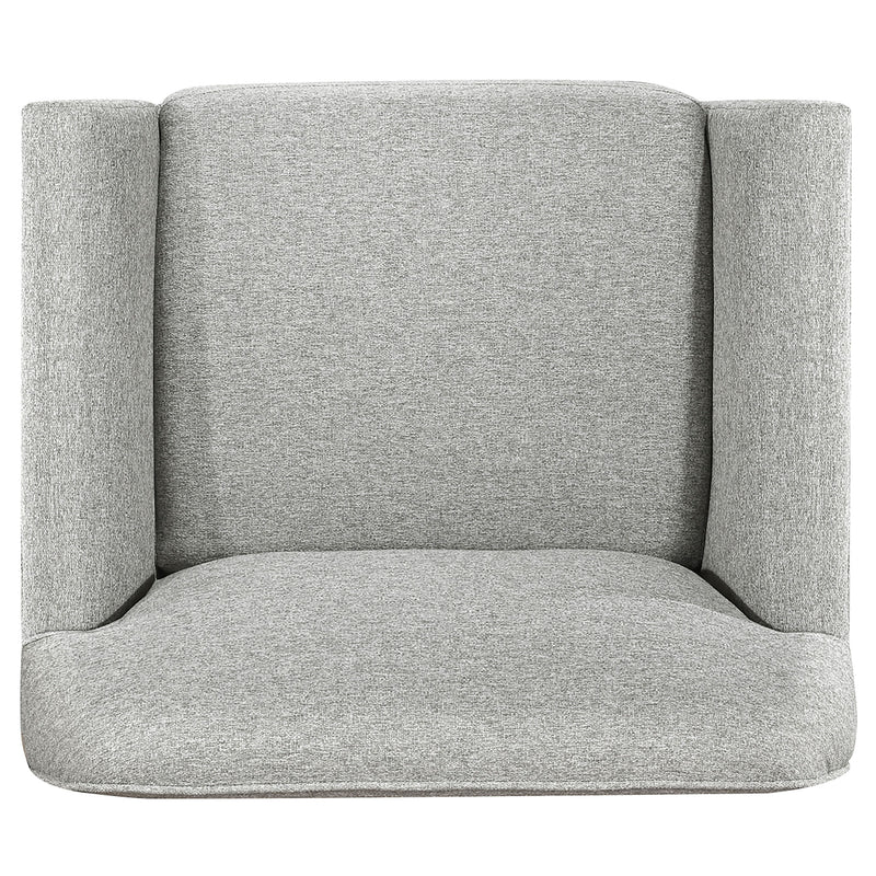 Vaughn 3-piece Fabric Upholstered Flared Arm Sofa Set Grey