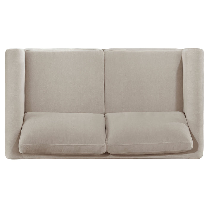 Islington 3-piece Upholstered Panel Arm Sofa Set Taupe