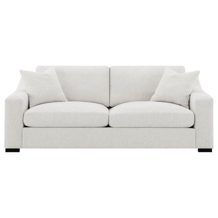 Ashlyn Fabric Upholstered Track Arm Sofa Sand