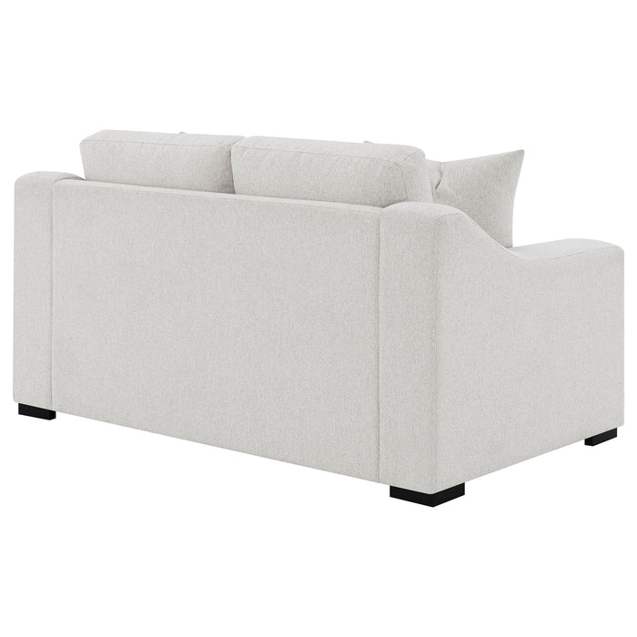 Ashlyn 2-piece Upholstered Track Arm Sofa Set Sand