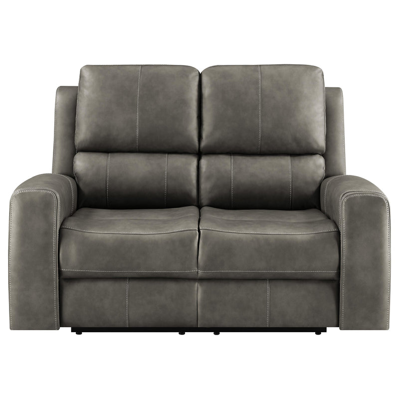 Brickston Triple Power Reclining Loveseat Charcoal