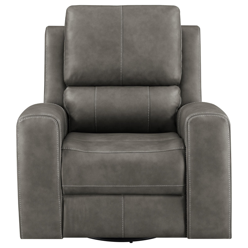 Brickston Triple Power Swivel Glider Recliner Charcoal