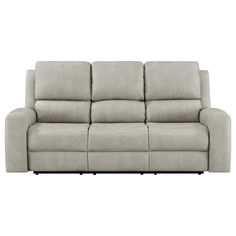 Brickston Triple Power Reclining Sofa Mushroom